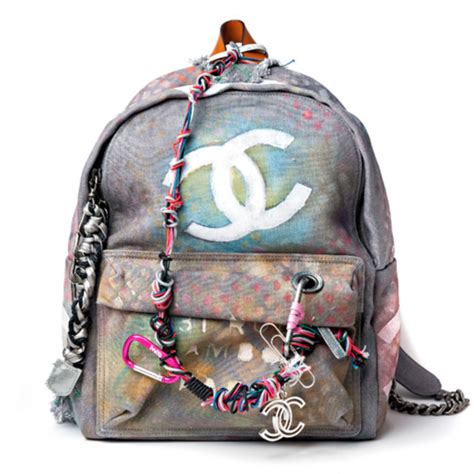 chanel graffiti backpack replica